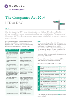 The Companies Act 2014