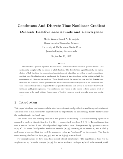 Continuous And Discrete-Time Nonlinear Gradient Descent