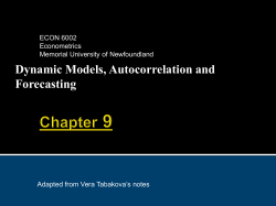 Principles of Econometrics, 3rd Edition Appendix 9B The Durbin