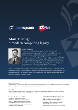Alan Turing: A modern computing legacy
