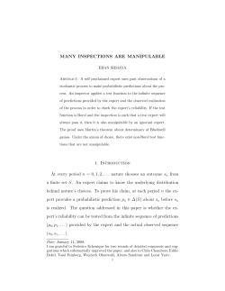 MANY INSPECTIONS ARE MANIPULABLE 1. Introduction At every