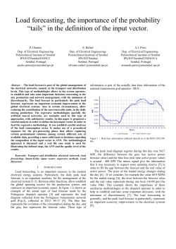 Load forecasting, the importance of the probability &ldquo;tails&rdquo; in the