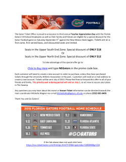 Seats in the Upper South End Zone