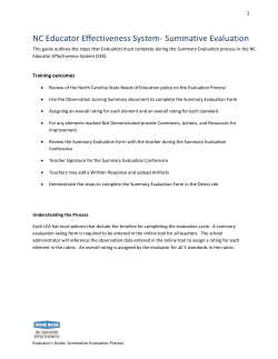 NCEES - Summative Evaluation Guide
