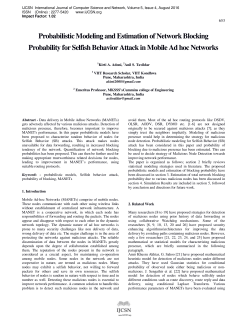 Probabilistic Modeling and Estimation of Network Blocking