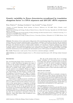 Genetic variability in Fomes fomentarius reconfirmed by