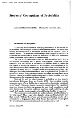 Students` Conceptions of Probability