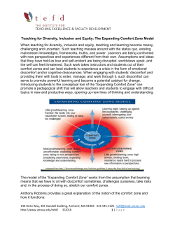 Expanding Comfort Zone Model
