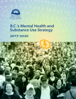 BC`s Mental Health and Substance Use Strategy 2017-2020