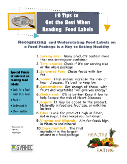 10 Tips to Get the Best When Reading Food Labels