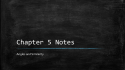 Chapter 5 Notes (Blue Book)