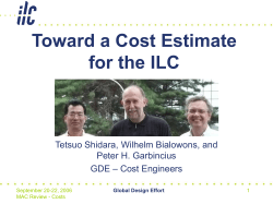 ILC Cost Estimate
