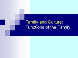 Functions of the Family