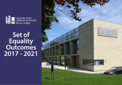 Set of Equality Outcomes 2017 - 2021
