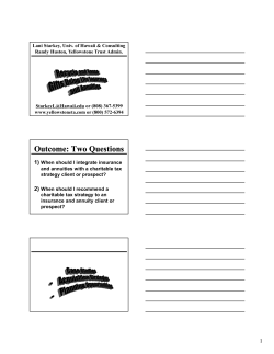 Outcome: Two Questions - AFP CA, Valley Chapter