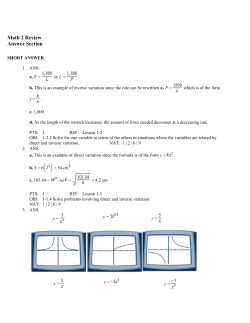 Math 2 Review Answer Section