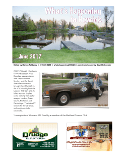June 2017 Newsletter - What`s Happening In Howick