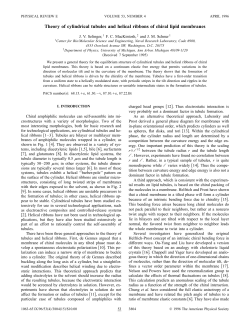 Theory of cylindrical tubules and helical ribbons of chiral lipid