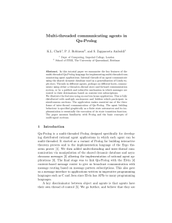 Multi-threaded communicating agents in Qu-Prolog