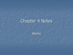 Chapter 4 Notes