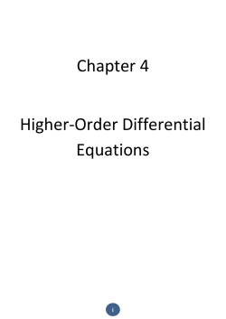 (4.1) Preliminary Theory&mdash;Linear Equations