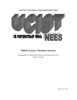 MDOF System: Vibration Absorber