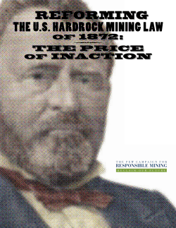 the US hardrock Mining Law - The Pew Charitable Trusts