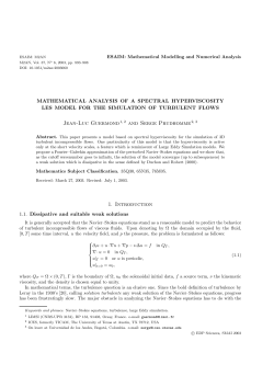 Mathematical analysis of a spectral hyperviscosity LES model for the