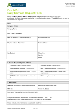 Risk Management Programme