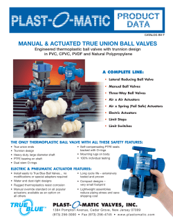 Ball Valve Cat. 12pg - Plast-O