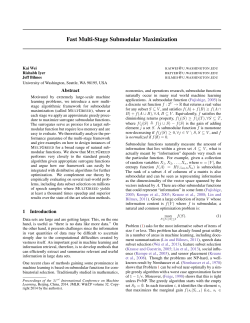 Fast Multi-Stage Submodular Maximization