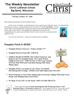 Dear Families and Friends of Christ Lutheran School, In last week`s