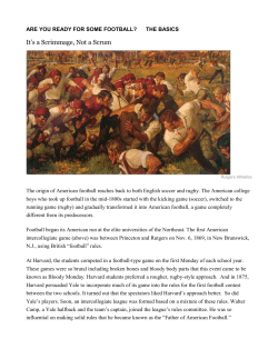 AMERICAN FOOTBALL: THE BASICS