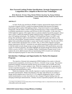 How Forward-Looking Product Specifications