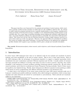 Continuous-Time Analysis, Eigenstructure