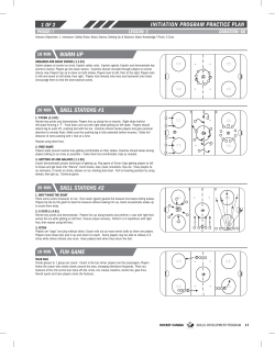 INITIATION prOgrAm prACTICE pLAN fUn gAmE SkIll STATIonS #2