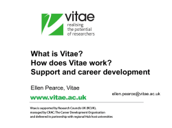 Independent evaluation of the Vitae Effective Researcher