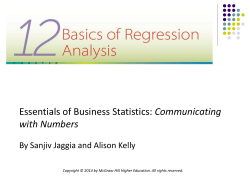 12.1 The Simple Linear Regression Model