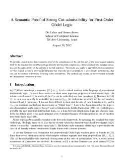 A Semantic Proof of Strong Cut-admissibility for First