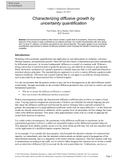 Characterizing diffusive growth by uncertainty quantification