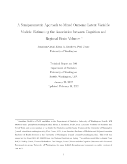A Semiparametric Approach to Mixed Outcome Latent Variable