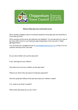 Stainers Way play area community survey We`ve recently changed a