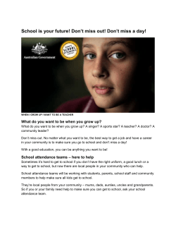 RSAS Poster - I want to be a teacher