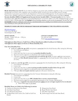 Obtaining a Disability Pass
