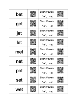 bet get jet let met net pet set wet