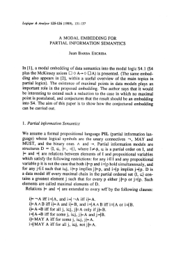 A MODAL EMBEDDING FOR PARTIAL INFORMATION SEMANTICS