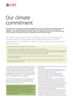Our climate commitment