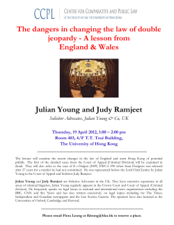 The dangers in changing the law of double jeopardy