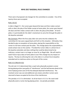 nfhs 2017 baseball rule changes