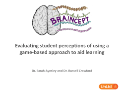 Session 1.6: Evaluating student perceptions of using a game